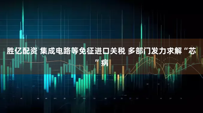 胜亿配资 集成电路等免征进口关税 多部门发力求解“芯”病